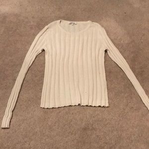 Cream light weight ribbed sweater